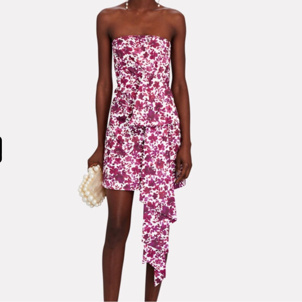 AMUR Leith Floral Ruffle Mini Dress